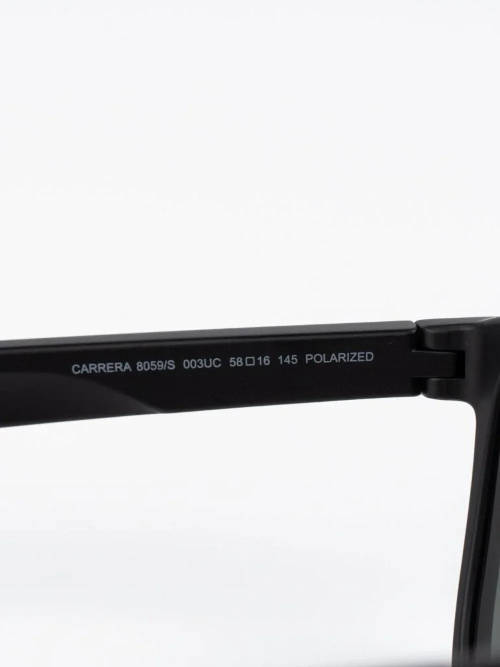 Carrera Men Sunglasses Matte Black Green Polarized Square CARRERA 8059/S 0003 UC